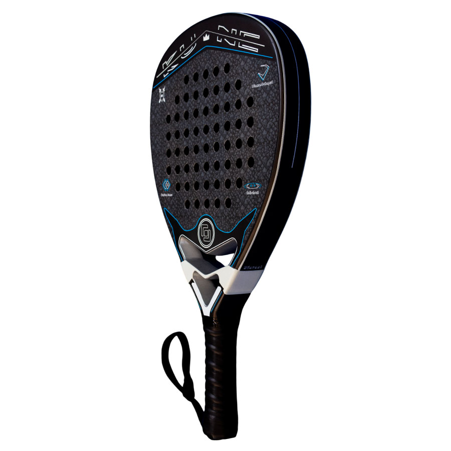 pala padel kune diavant silex forma diamante plateada cara derecha