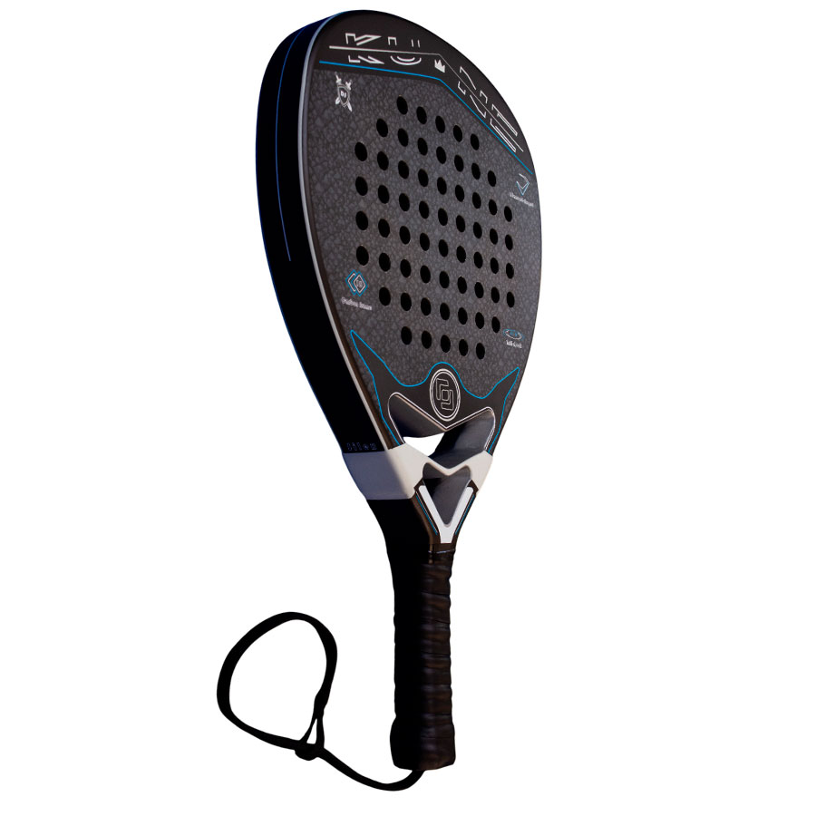 pala padel kune diavant silex diamante plateada cara izquierda